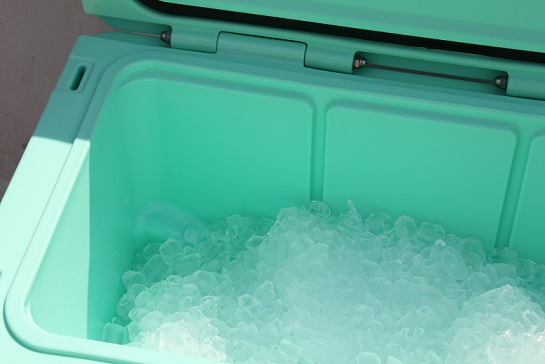 nice cooler loaded with ice