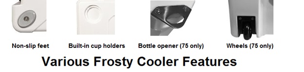 frosty cooler features