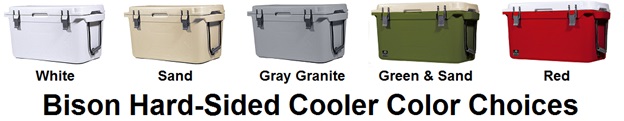 bison cooler color choices