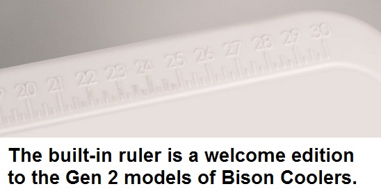 bison cooler ruler