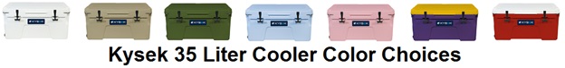 kysek 35 cooler color choices