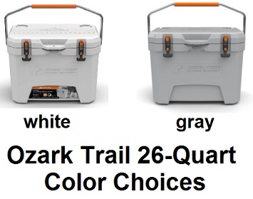 Gray Ozark Trail 26 Quart Hard Sided Cooler 