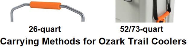 ozark trail cooler carry methods
