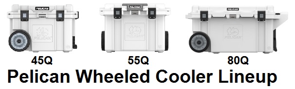 pelican elite wheeled cooler lineup