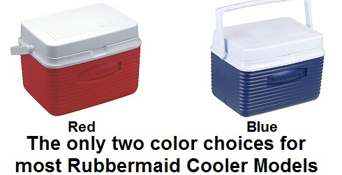 rubbermaid cooler color choices