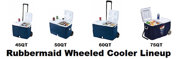 rubbermaid wheeled cooler lineup