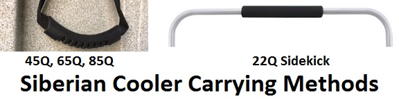 siberian cooler carrying handles