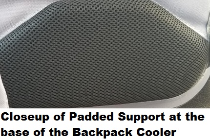 cordova cooler backpack straps closeup