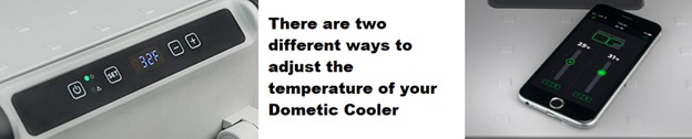 dometic powered cooler temperature settings